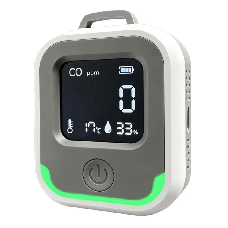 Mini CO Gas Detector With High Accuracy Temperature And Humidity Sensors And Double Alarm For Travel And Industrial Use 1
Mini CO Gas Detector With High Accuracy Temperature And Humidity Sensors And Double Alarm For Travel And Industrial Use 1