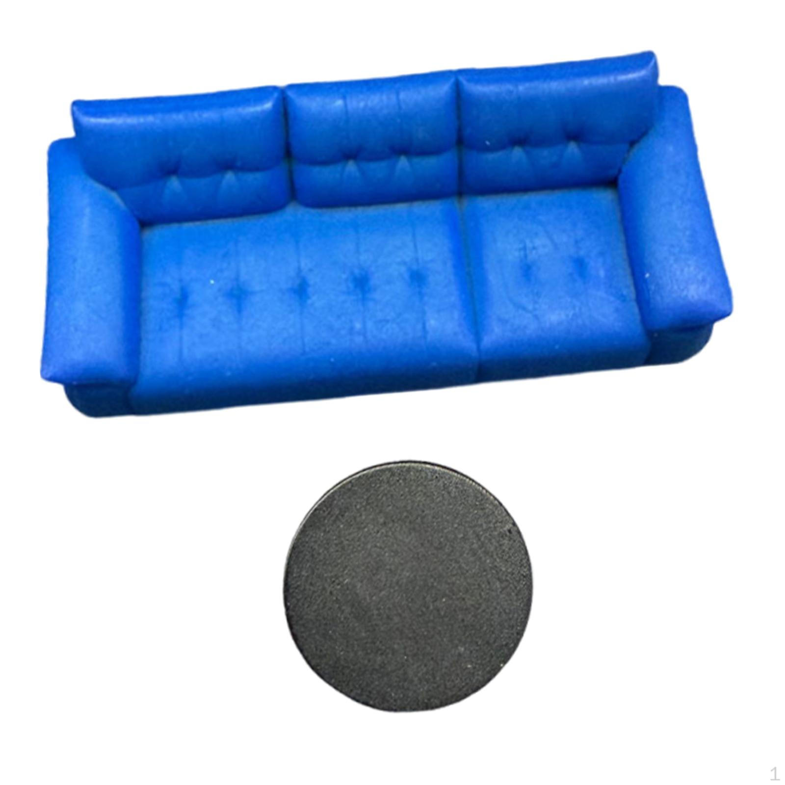 Miniature Sofa Model with Table, Car Workshop Furniture Figurine Set Made of Resin for Home, Office, blue sofa
Miniature Sofa Model with Table, Car Workshop Furniture Figurine Set Made of Resin for Home, Office, blue sofa