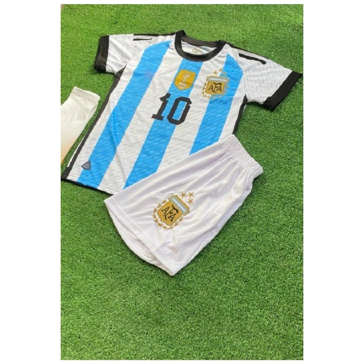 Argentina O Messi 2022 World Cup Final Kids Jersey Set Of 4 (socks And Bracelet With Gift) 7-8 Yaş белый
Argentina O Messi 2022 World Cup Final Kids Jersey Set Of 4 (socks And Bracelet With Gift) 7-8 Yaş белый