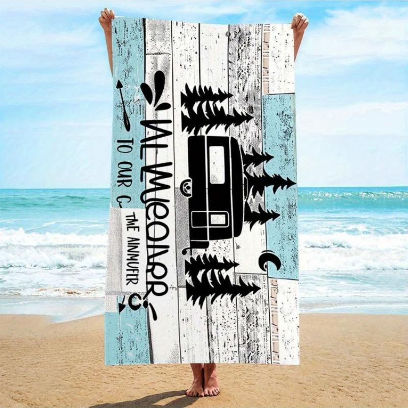 1pc, Microfiber, Vintage Style Camping RV Beach Towel, Quick-Dry Microfiber, Strong Wrap Design, Suitable for Beach and Pool Use W40*H60(CM)
1pc, Microfiber, Vintage Style Camping RV Beach Towel, Quick-Dry Microfiber, Strong Wrap Design, Suitable for Beach and Pool Use W40*H60(CM)