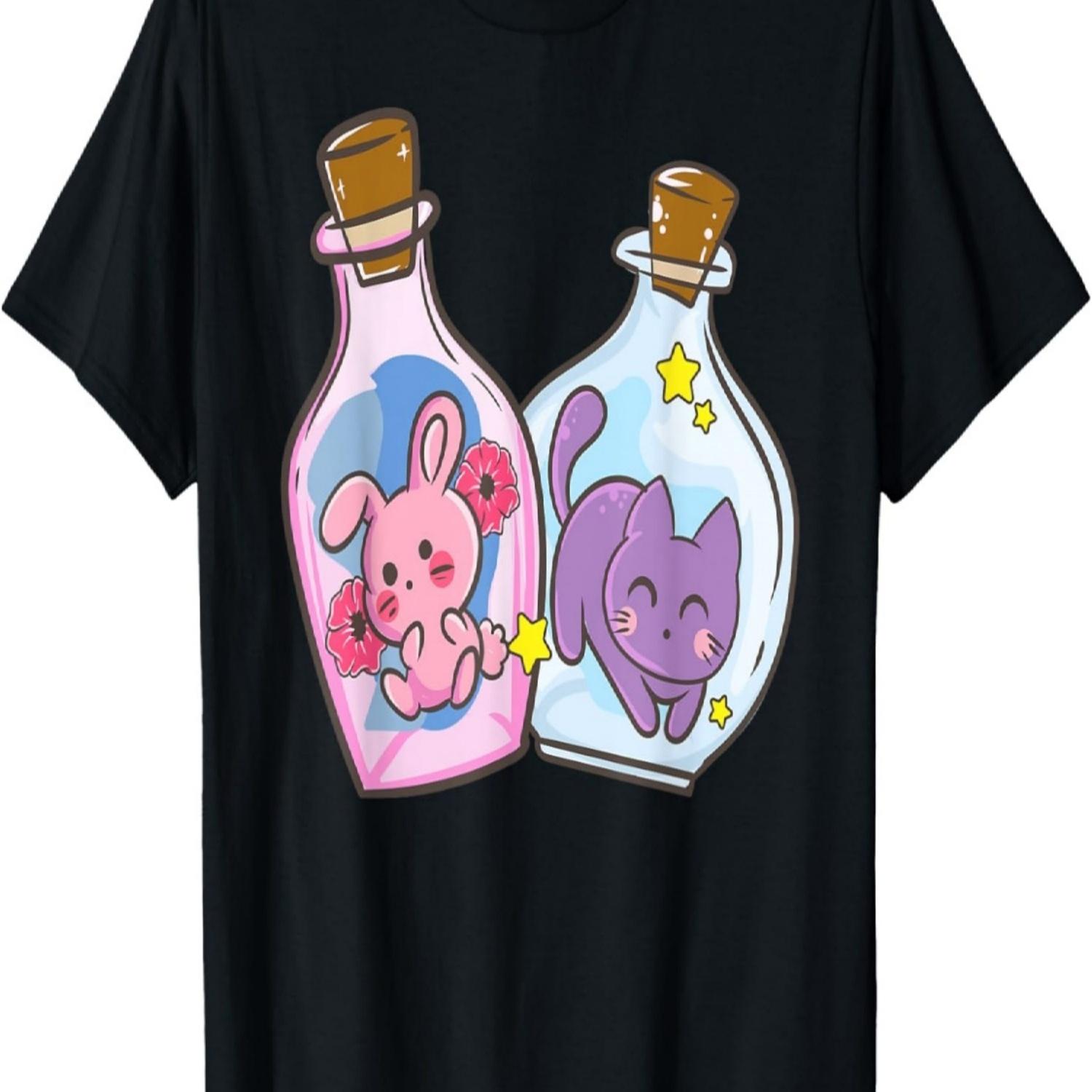 Cute Kawaii Anime - Bunny And Cat In A Glass - T-Shirt S чёрный
Cute Kawaii Anime - Bunny And Cat In A Glass - T-Shirt S чёрный