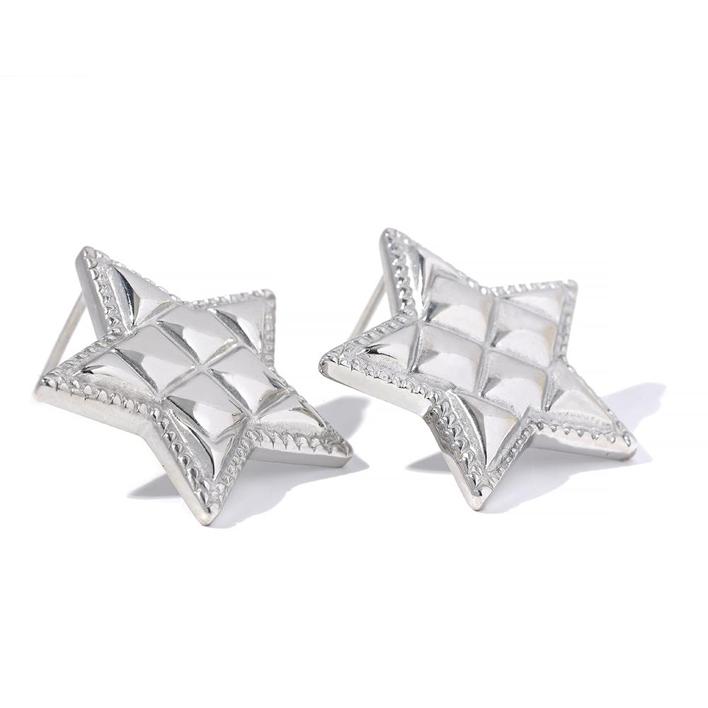 Yhpup Stainless Steel Star Texture Fashion Stud Earrings 18K Gold Color Waterproof Charm Metal Trendy Basic Jewelry Women Bijoux
Yhpup Stainless Steel Star Texture Fashion Stud Earrings 18K Gold Color Waterproof Charm Metal Trendy Basic Jewelry Women Bijoux