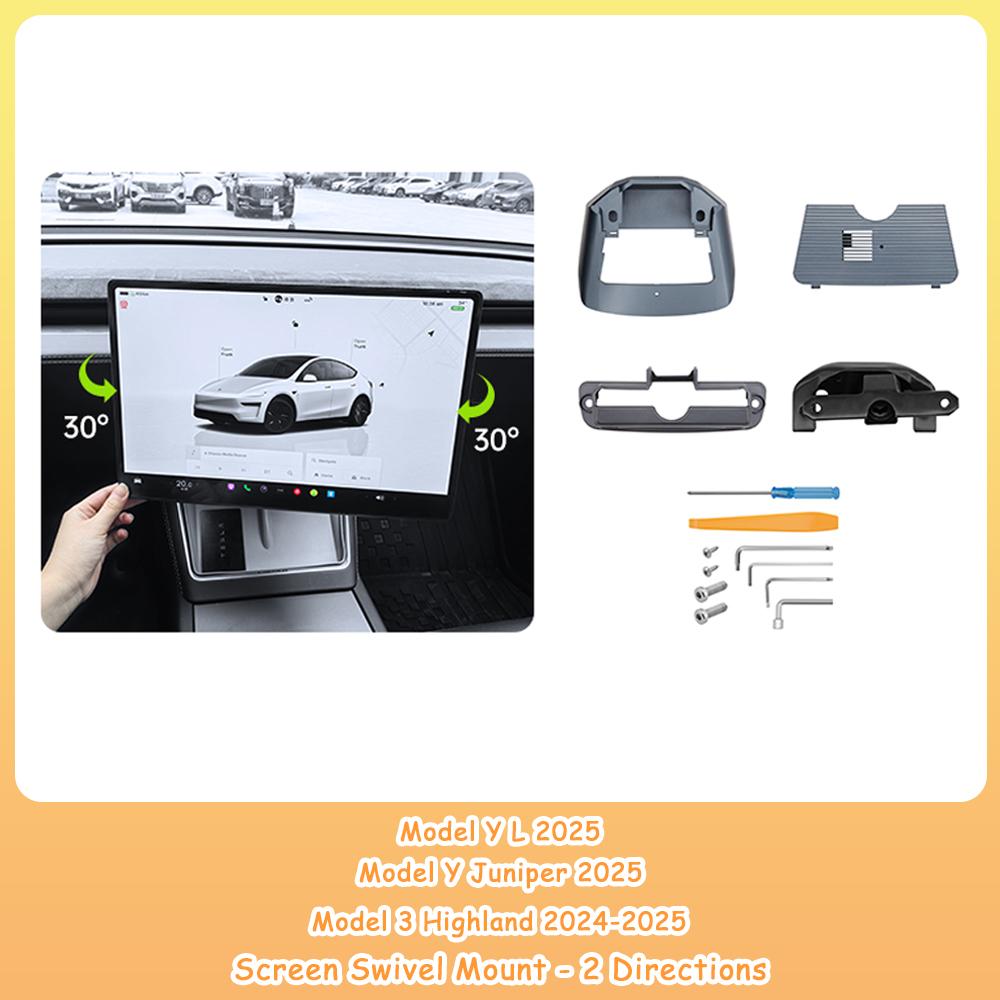 For Tesla Model Juniper Model Y L Model 3 Highland Screen Swivel Mount 4 Direction Adjustment Tilt GPS Rotating Bracket Kit 2 Direction
For Tesla Model Juniper Model Y L Model 3 Highland Screen Swivel Mount 4 Direction Adjustment Tilt GPS Rotating Bracket Kit 2 Direction