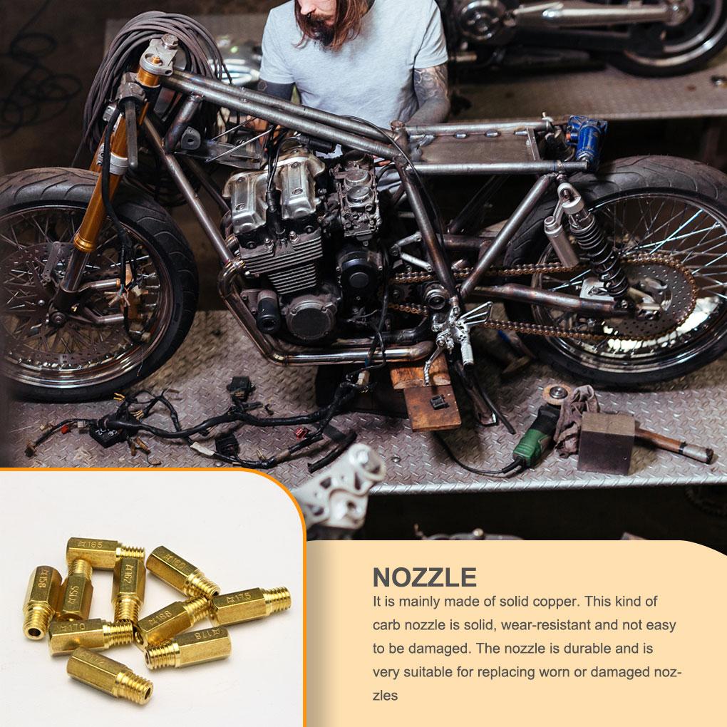 10Pcs Motorcycle Carburetor Jet M5x0.8 Thread Carb Jets Replacing Parts
10Pcs Motorcycle Carburetor Jet M5x0.8 Thread Carb Jets Replacing Parts