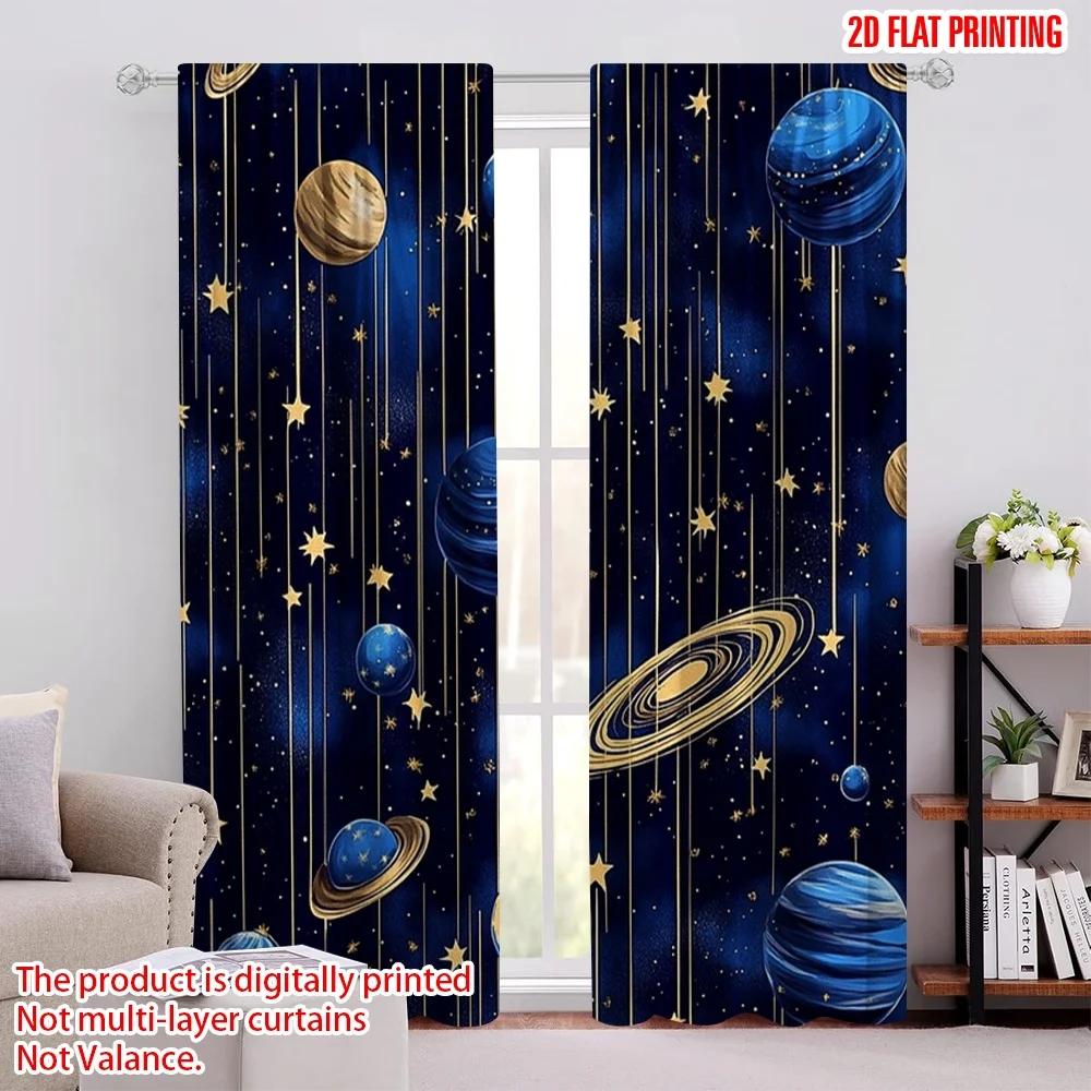 Set Of 2 Flat Printing Window Drapes Retro Education Polyester Without Electricity Holiday Decorations Perfect Curtain W100*H70(CM)-Hooks&2PCS
Set Of 2 Flat Printing Window Drapes Retro Education Polyester Without Electricity Holiday Decorations Perfect Curtain W100*H70(CM)-Hooks&2PCS