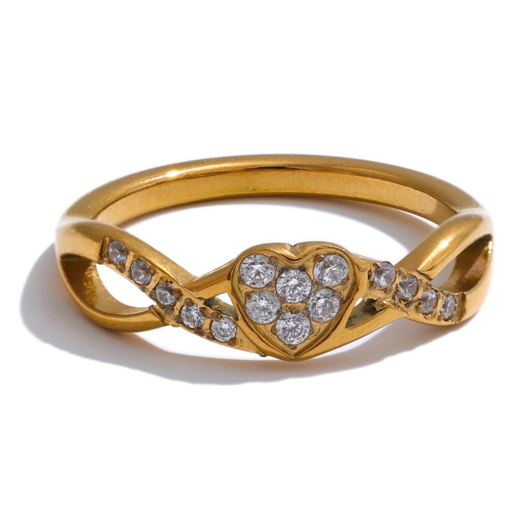 Yhpup Delicate Stainless Steel Bling Cubic Zirconia Heart Thin Finger Ring Water Resistant Daily Gift Classic Quality Jewelry 9
Yhpup Delicate Stainless Steel Bling Cubic Zirconia Heart Thin Finger Ring Water Resistant Daily Gift Classic Quality Jewelry 9