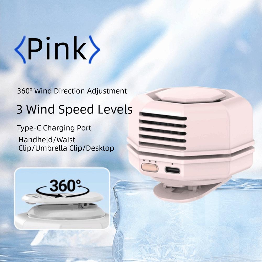 360 Degree Adjustable Suspended Waist Fan 3 Speeds Clip-on Fan New Pocket Fan Regular Pink
360 Degree Adjustable Suspended Waist Fan 3 Speeds Clip-on Fan New Pocket Fan Regular Pink