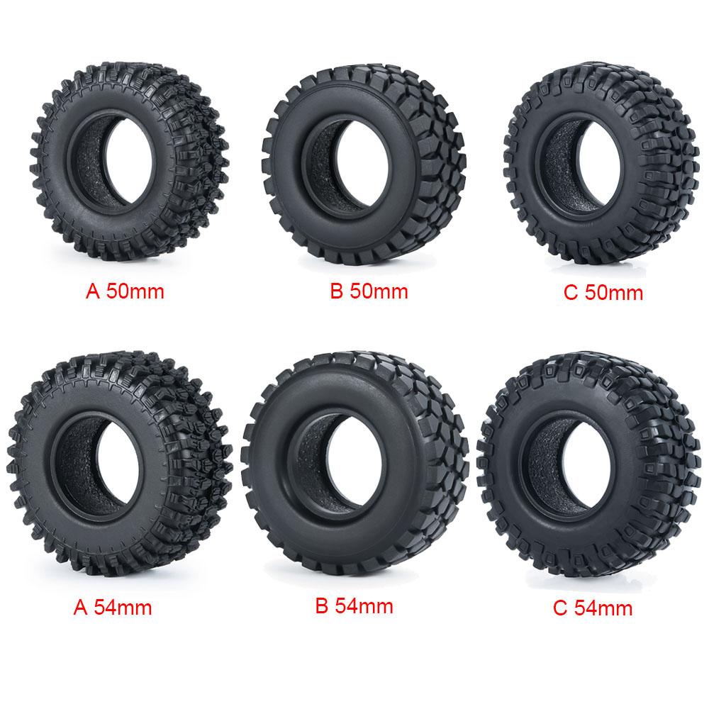 YEAHRUN 4Pcs 1.0inch Soft Rubber Wheel Tires 50/54/58/62/64/65mm for TRX-4M 1/18 Axial SCX24 1/24 RC Crawler Car Upgrade Parts
YEAHRUN 4Pcs 1.0inch Soft Rubber Wheel Tires 50/54/58/62/64/65mm for TRX-4M 1/18 Axial SCX24 1/24 RC Crawler Car Upgrade Parts