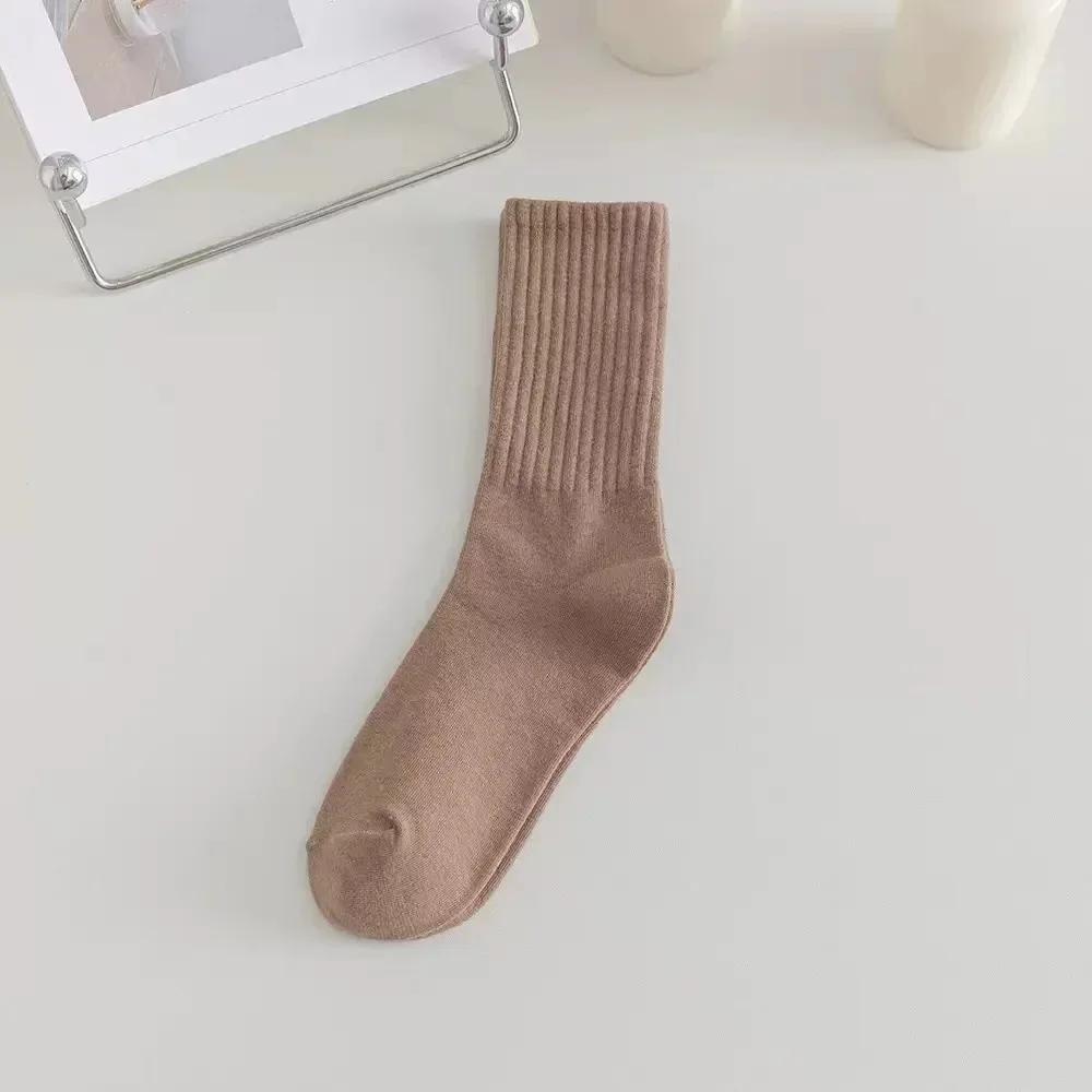 Pure Color Long Tube Socks Women s Autumn Winter Vertical Stripes Mid-Calf Casual Socks Versatile Brown Color Stackable Socks One Size кавовий
Pure Color Long Tube Socks Women s Autumn Winter Vertical Stripes Mid-Calf Casual Socks Versatile Brown Color Stackable Socks One Size кавовий