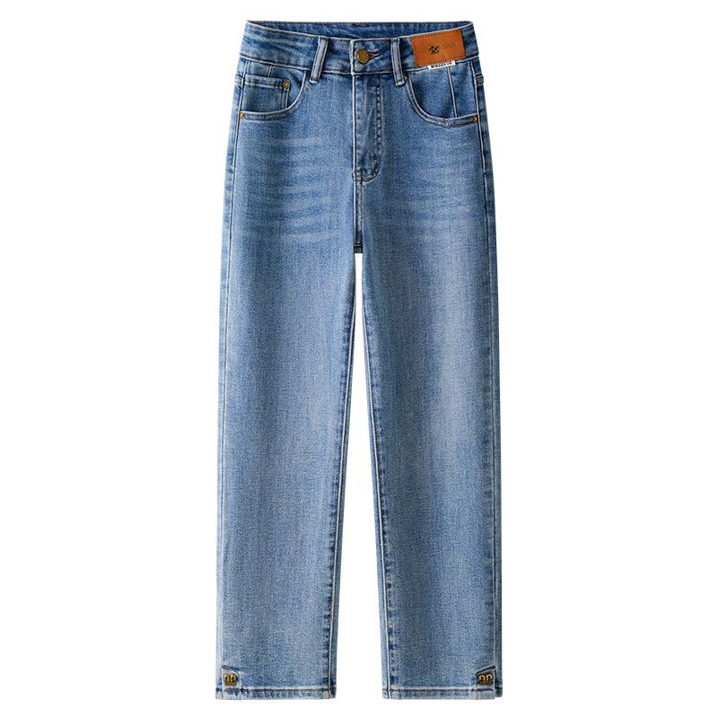 Women s Autumn 2025 High-Waisted Straight-Leg Cropped Jeans - Slimming Harem Style Cigarette Pants L
Women s Autumn 2025 High-Waisted Straight-Leg Cropped Jeans - Slimming Harem Style Cigarette Pants L