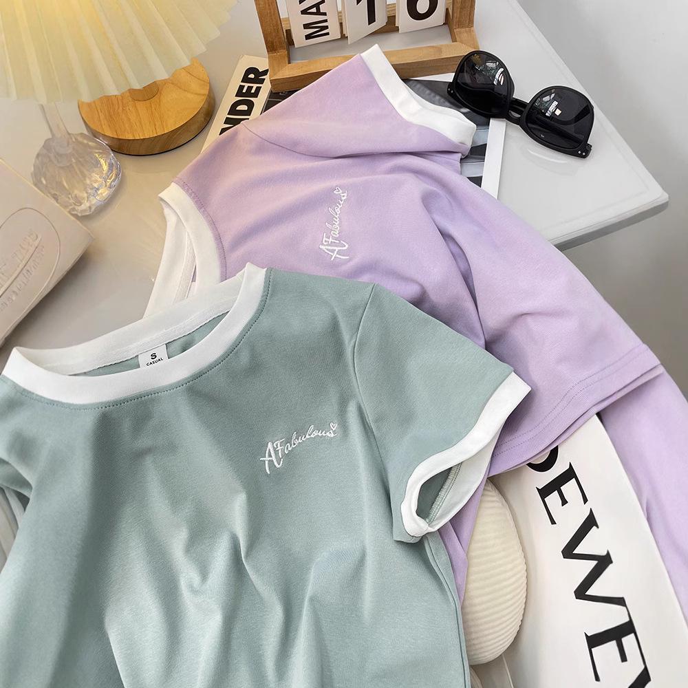 2025 Korean Style High-Waisted Slimming Short-Sleeve T-Shirt for Petite Women M (below 90 jin)
2025 Korean Style High-Waisted Slimming Short-Sleeve T-Shirt for Petite Women M (below 90 jin)