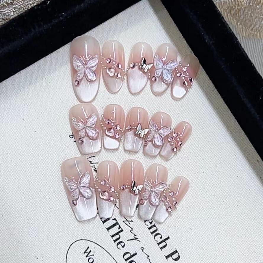 Pure Hand-made Phototherapy Wearer Armor Mirror Moon Butterfly Finished Product Reusable Nail Art Patches To Remove Cat Eyes large L
Pure Hand-made Phototherapy Wearer Armor Mirror Moon Butterfly Finished Product Reusable Nail Art Patches To Remove Cat Eyes large L