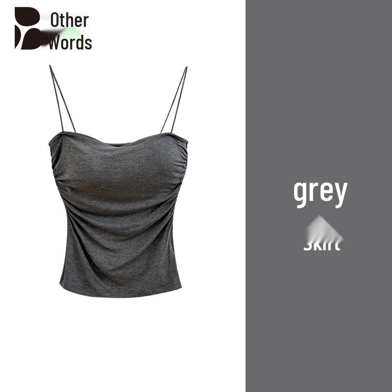 Women s French Style Ruched Built-in Bra Camisole XL
Women s French Style Ruched Built-in Bra Camisole XL