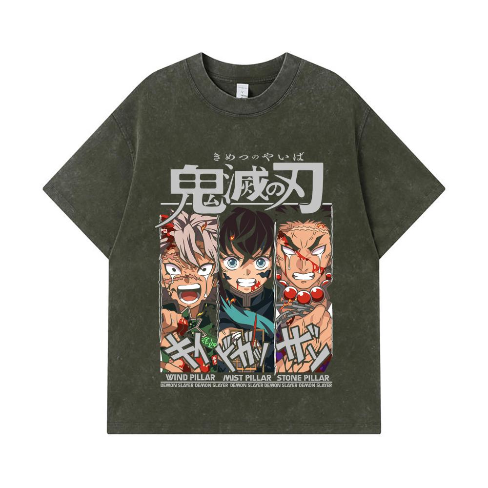 275 GSM Washed T-shirts 100% Cotton Demon Slayer V60 Pillars Print Unisex Heavy Cotton T Shirt S армия зеленый
275 GSM Washed T-shirts 100% Cotton Demon Slayer V60 Pillars Print Unisex Heavy Cotton T Shirt S армия зеленый