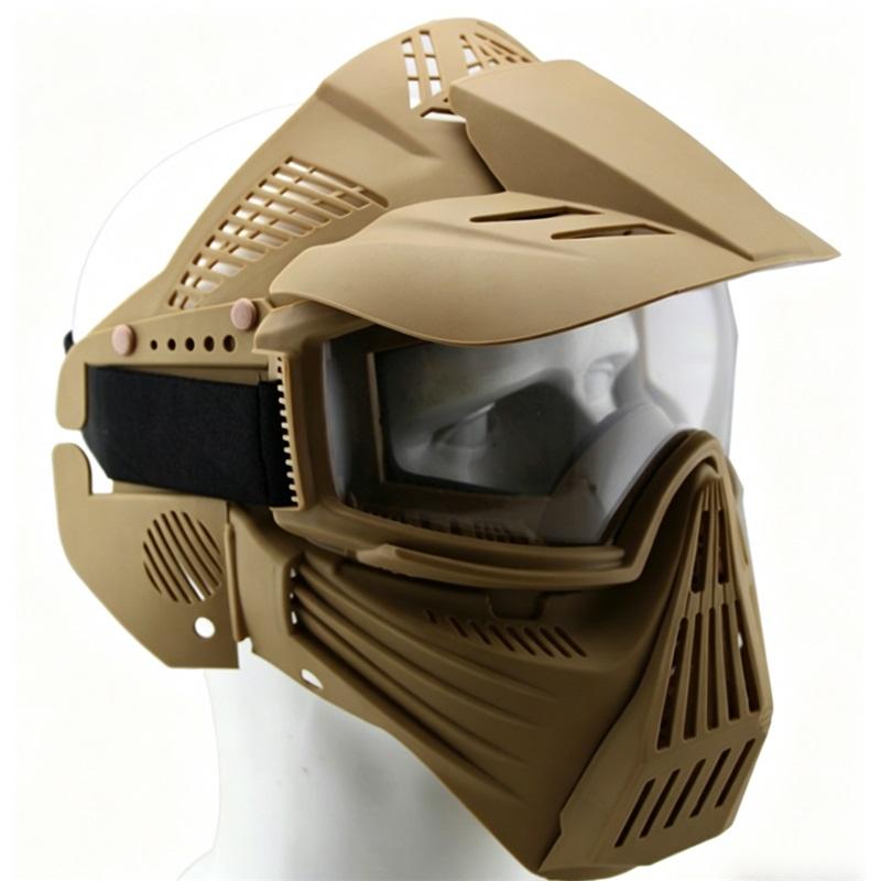 Real CS equipment, lens protection, professional full face mask, windproof and sun visor
Real CS equipment, lens protection, professional full face mask, windproof and sun visor