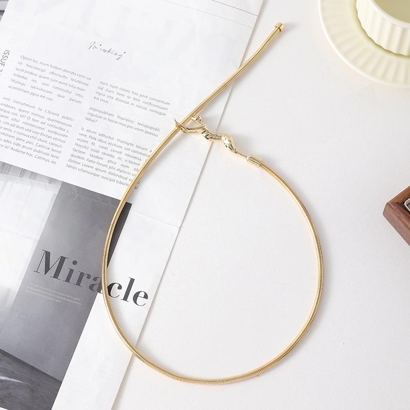 Wind Clavicle Chain Adjustable Collar Premium Rod Simple Curved Necklace Fashion Personality Titanium Steel Necklace
Wind Clavicle Chain Adjustable Collar Premium Rod Simple Curved Necklace Fashion Personality Titanium Steel Necklace
