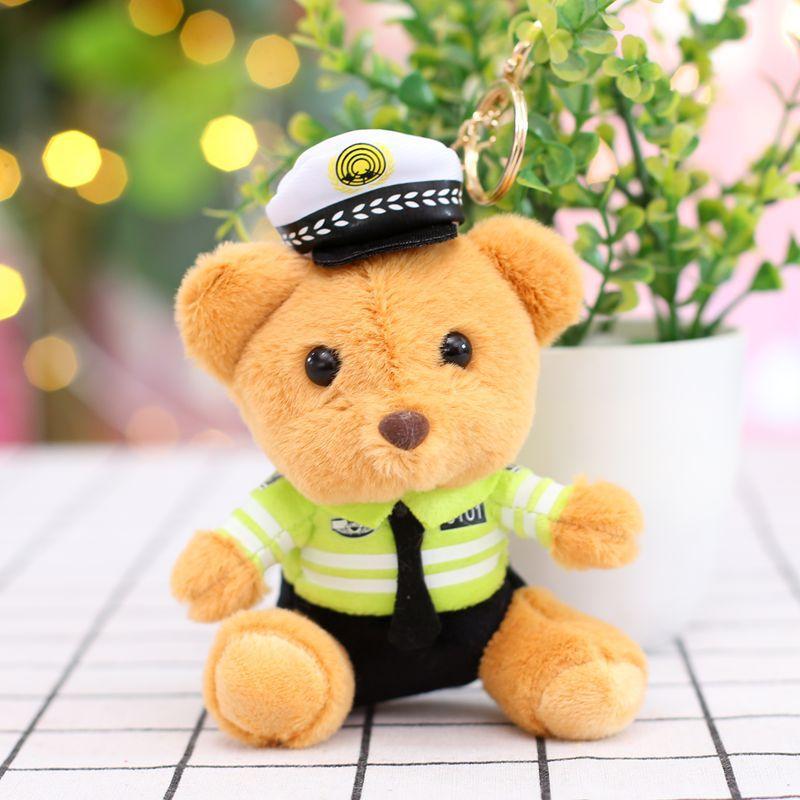 Cute Traffic Police Bear Plush Toys Small Pendant Police Fire Fighting Doll Doll Bag Keychain 13cm
Cute Traffic Police Bear Plush Toys Small Pendant Police Fire Fighting Doll Doll Bag Keychain 13cm