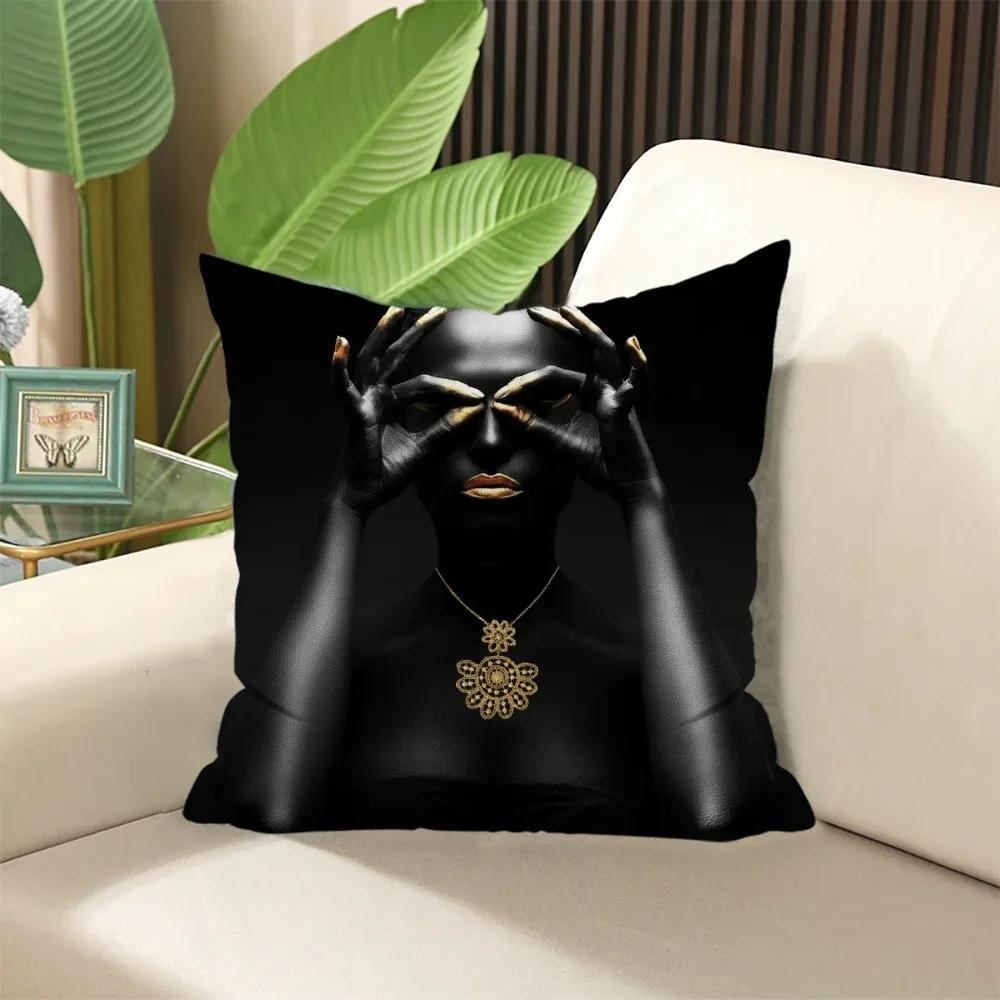 Элегантные наволочки на подушки для комнаты Черно-золотая африканская леди Подушка для сна Наволочка × Декоративные подушки Диван × Мягкие 40x40cm жёлтый
Элегантные наволочки на подушки для комнаты Черно-золотая африканская леди Подушка для сна Наволочка × Декоративные подушки Диван × Мягкие 40x40cm жёлтый