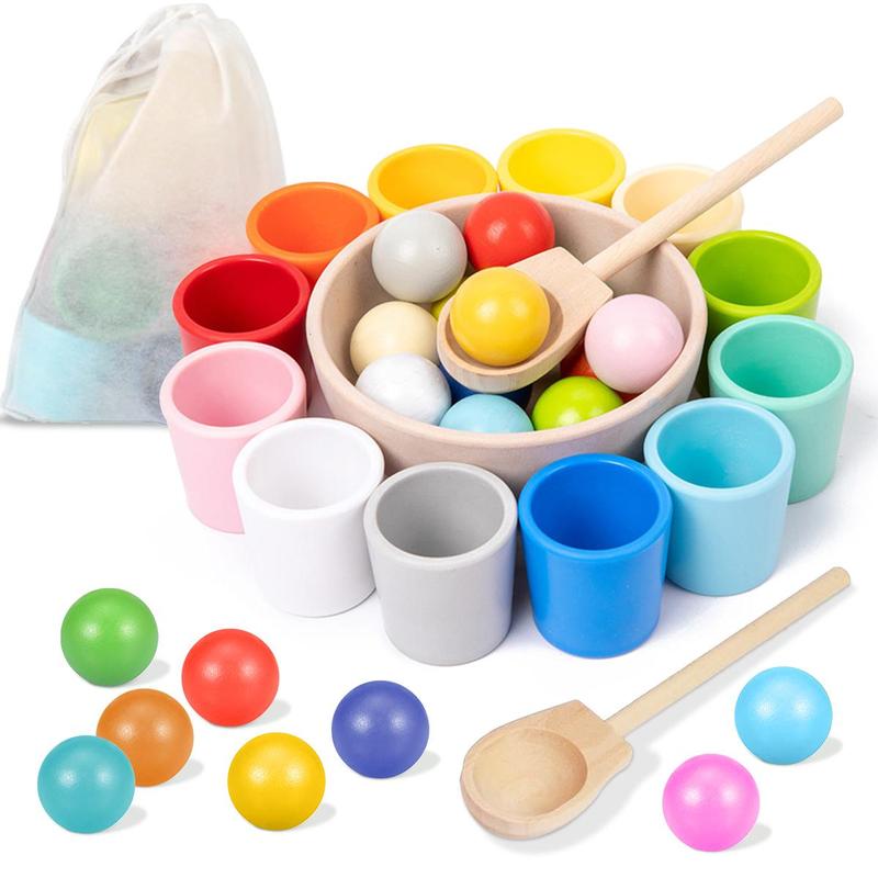 Random Color Wooden Color Matching Toy with Storage Bag, 15pcs/5pcs Montessori Sorting Game Toys, Color Matching and Quantity Calculation 7 Colors-15pcs
Random Color Wooden Color Matching Toy with Storage Bag, 15pcs/5pcs Montessori Sorting Game Toys, Color Matching and Quantity Calculation 7 Colors-15pcs