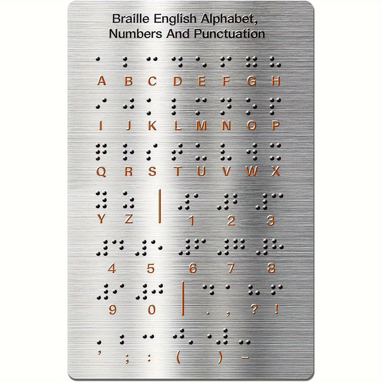 Durable Braille Letter and Number Learning Tool with Tactile Protrusion Reading Function, Educational Aid Tool серебряный
Durable Braille Letter and Number Learning Tool with Tactile Protrusion Reading Function, Educational Aid Tool серебряный