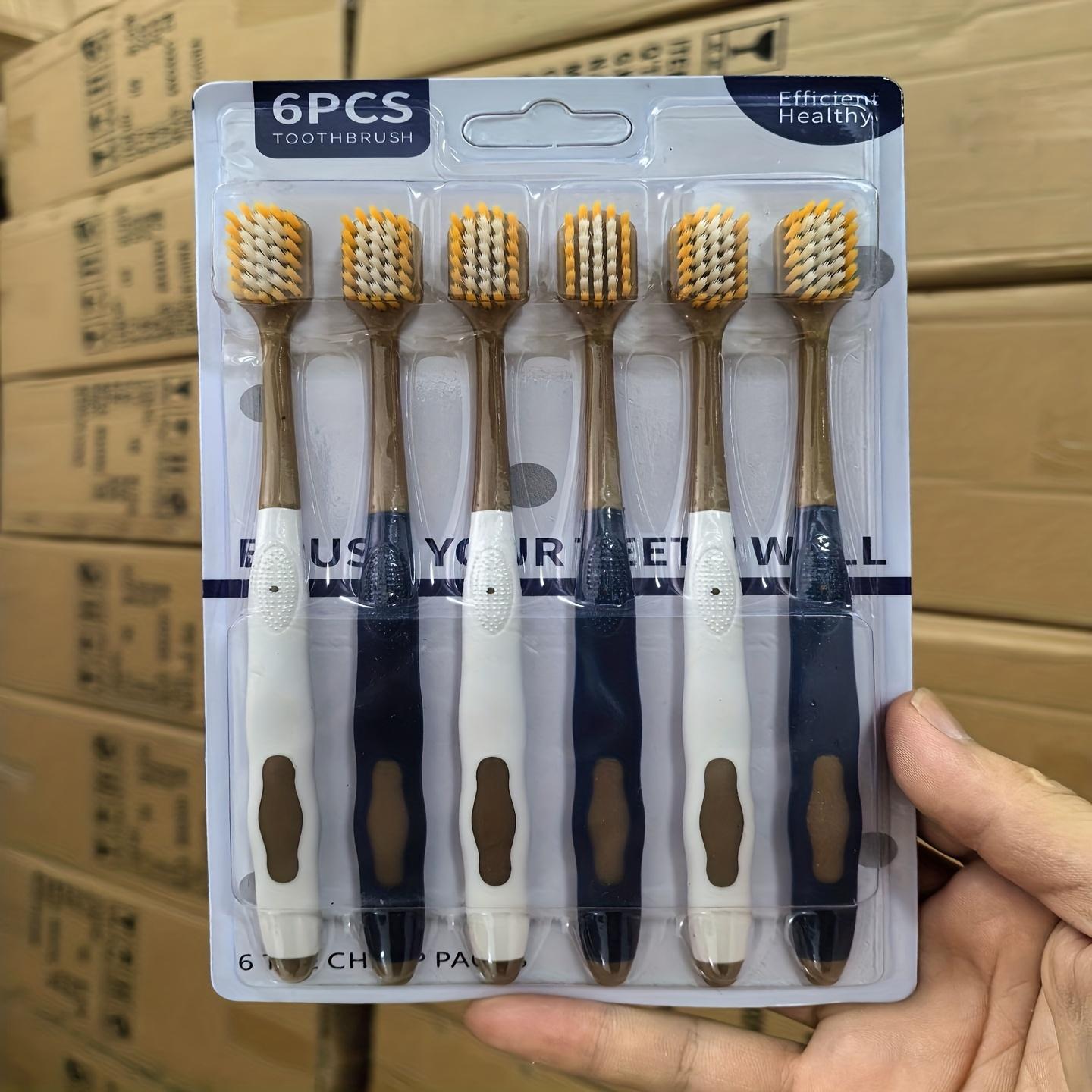 6-Pack Adult Toothbrushes, Golden Brush Head, Deep Clean & Gum Care, Plaque Removal, Durable for Home & Travel 6 Pieces
6-Pack Adult Toothbrushes, Golden Brush Head, Deep Clean & Gum Care, Plaque Removal, Durable for Home & Travel 6 Pieces