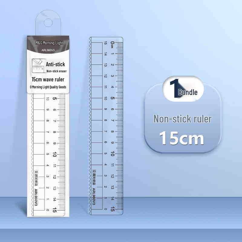 Chen MG 4-Piece Non-stick Ruler Set: 15cm Rubber Straight Edge for Students and Exams Other
Chen MG 4-Piece Non-stick Ruler Set: 15cm Rubber Straight Edge for Students and Exams Other