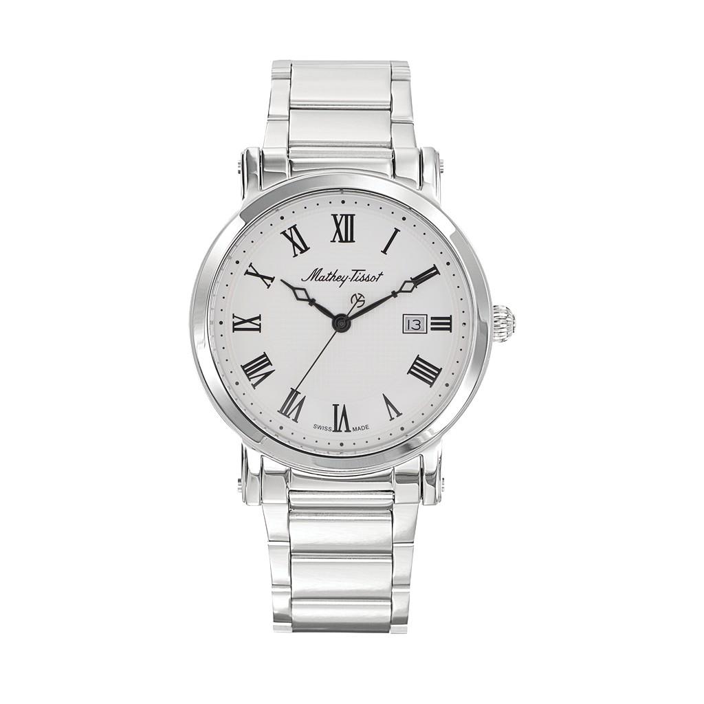 Mathey-Tissot City Кварцевые мужские часы из нержавеющей стали с белым циферблатом HB611251MABR Мужские часы белый
Mathey-Tissot City Кварцевые мужские часы из нержавеющей стали с белым циферблатом HB611251MABR Мужские часы белый