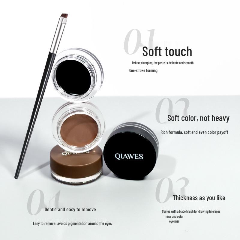 QIAWES Waterproof Long-lasting Gel Eyeliner Pencil - Highly Pigmented, Smudge-proof, Ideal for Beginners and Female Students
QIAWES Waterproof Long-lasting Gel Eyeliner Pencil - Highly Pigmented, Smudge-proof, Ideal for Beginners and Female Students