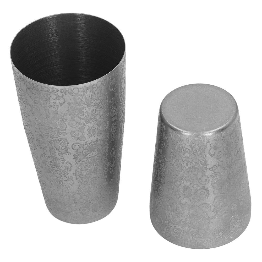 2 Piece Set Metal Stainless Steel Shaker Etched Pattern Drink Mixer Boston Shaker Bartending
2 Piece Set Metal Stainless Steel Shaker Etched Pattern Drink Mixer Boston Shaker Bartending