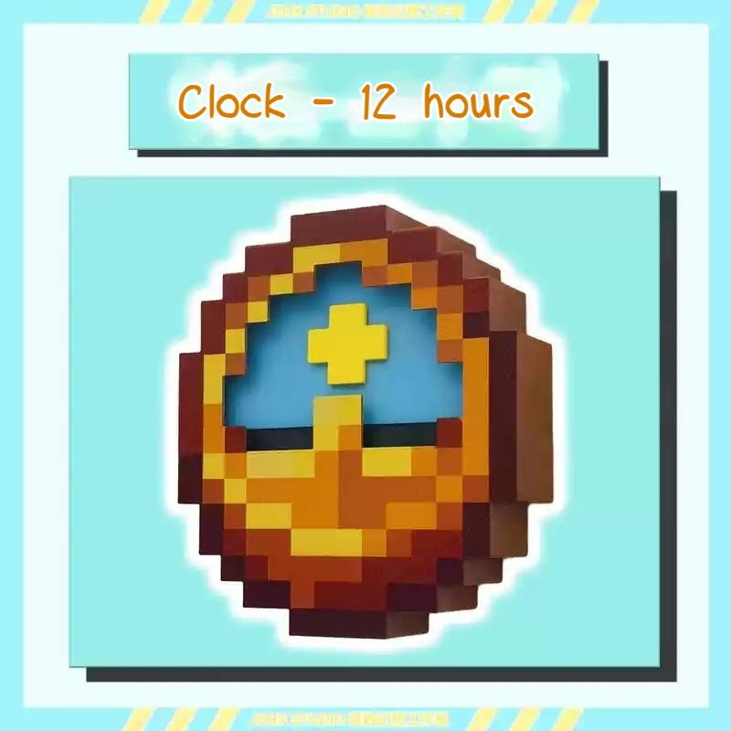24hr 12hr Mc Annoying Villagers Game Peripheral Figurine Clock Sun - Moon Swingable Clock Steve 12 hours
24hr 12hr Mc Annoying Villagers Game Peripheral Figurine Clock Sun - Moon Swingable Clock Steve 12 hours