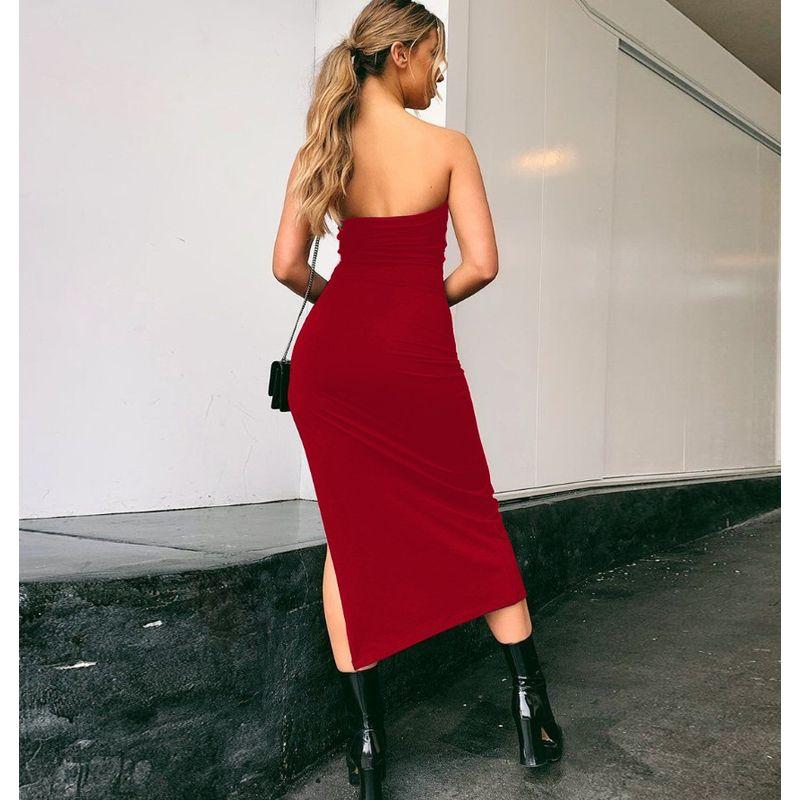 Женское платье с разрезом по бокам, топ-труба, уличный стиль Burgundy M
Женское платье с разрезом по бокам, топ-труба, уличный стиль Burgundy M