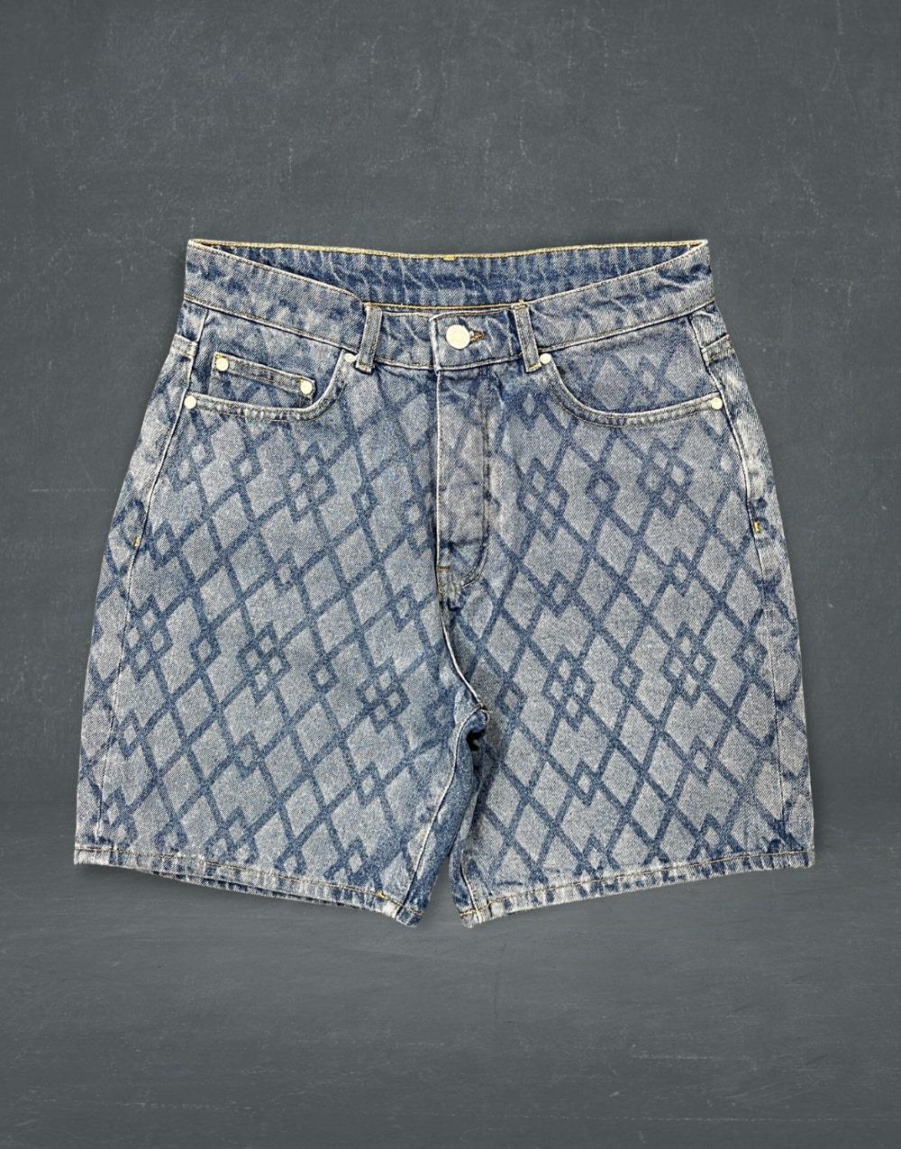 Мужские джинсовые шорты премиум-класса с цифровым принтом 32
Мужские джинсовые шорты премиум-класса с цифровым принтом 32