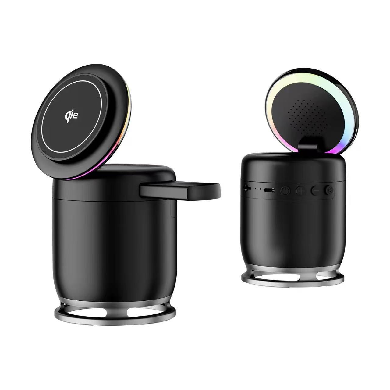 Multifunctional Bluetooth Speaker & Qi2 Certified Foldable 5-in-1 Magnetic Wireless Charger with Phone Charging чорний
Multifunctional Bluetooth Speaker & Qi2 Certified Foldable 5-in-1 Magnetic Wireless Charger with Phone Charging чорний