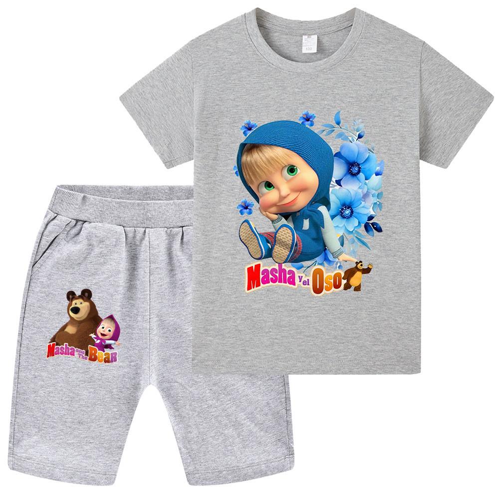 WA1346 Multi-color Casual Kids Girls Masha Bear Print Short Sleeves T-shirt Shorts Sets 150cm
WA1346 Multi-color Casual Kids Girls Masha Bear Print Short Sleeves T-shirt Shorts Sets 150cm