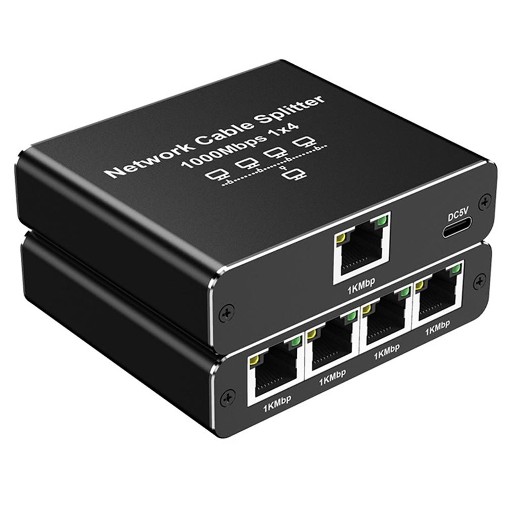 Розгалужувач Gigabit Ethernet з 1 на 4 з USB-кабелем живлення, адаптер-розділювач Інтернету 1000 Мбіт/с, Високошвидкісний для кабелю Cat6/7/8 China Mainland
Розгалужувач Gigabit Ethernet з 1 на 4 з USB-кабелем живлення, адаптер-розділювач Інтернету 1000 Мбіт/с, Високошвидкісний для кабелю Cat6/7/8 China Mainland