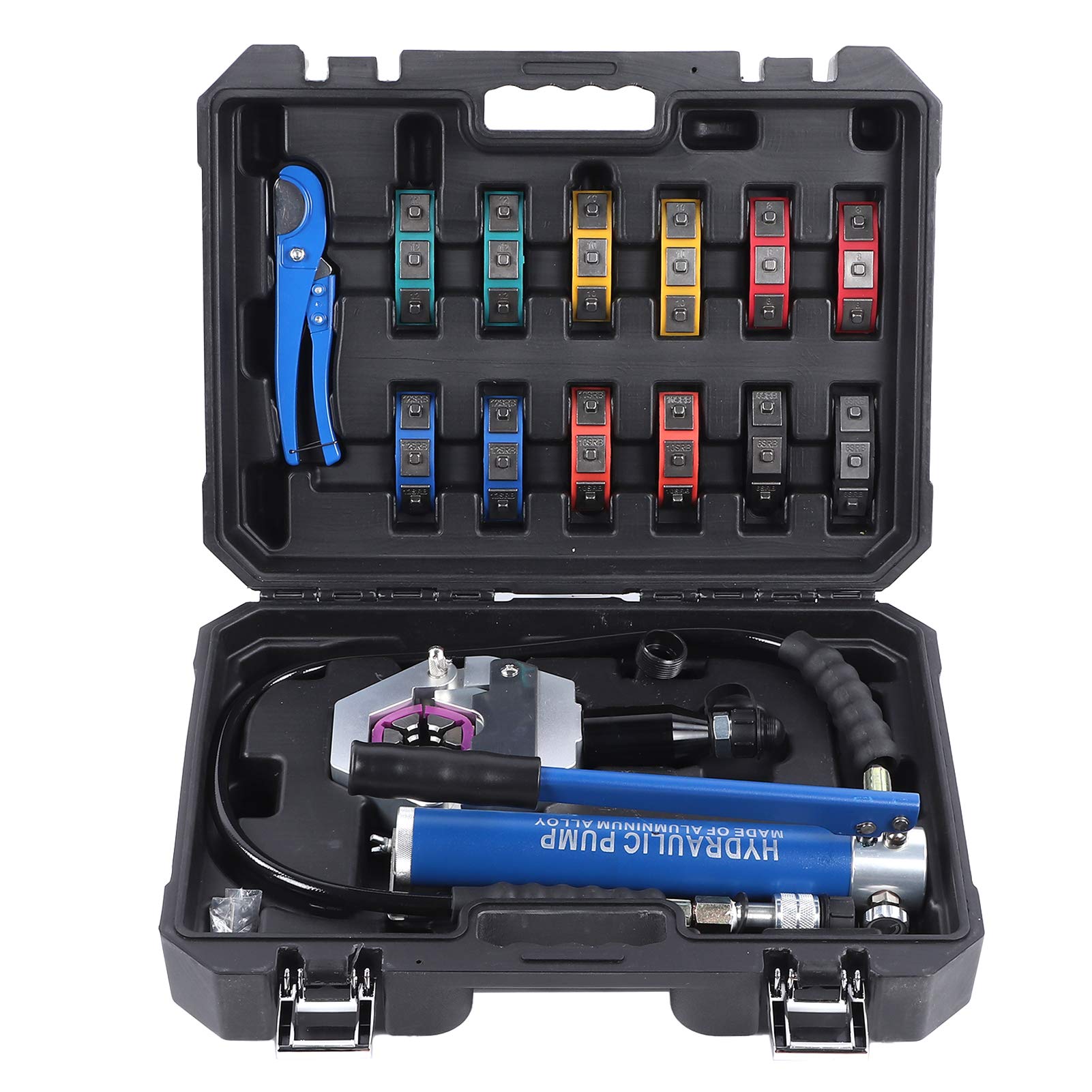 Entatial Hydraulic Hose Manual Hose Crimper Kit Mechanical Aluminum Alloy Easy to Use Hose Crimping Automotive Maintenance Car Service Crimper, A/C
Entatial Hydraulic Hose Manual Hose Crimper Kit Mechanical Aluminum Alloy Easy to Use Hose Crimping Automotive Maintenance Car Service Crimper, A/C