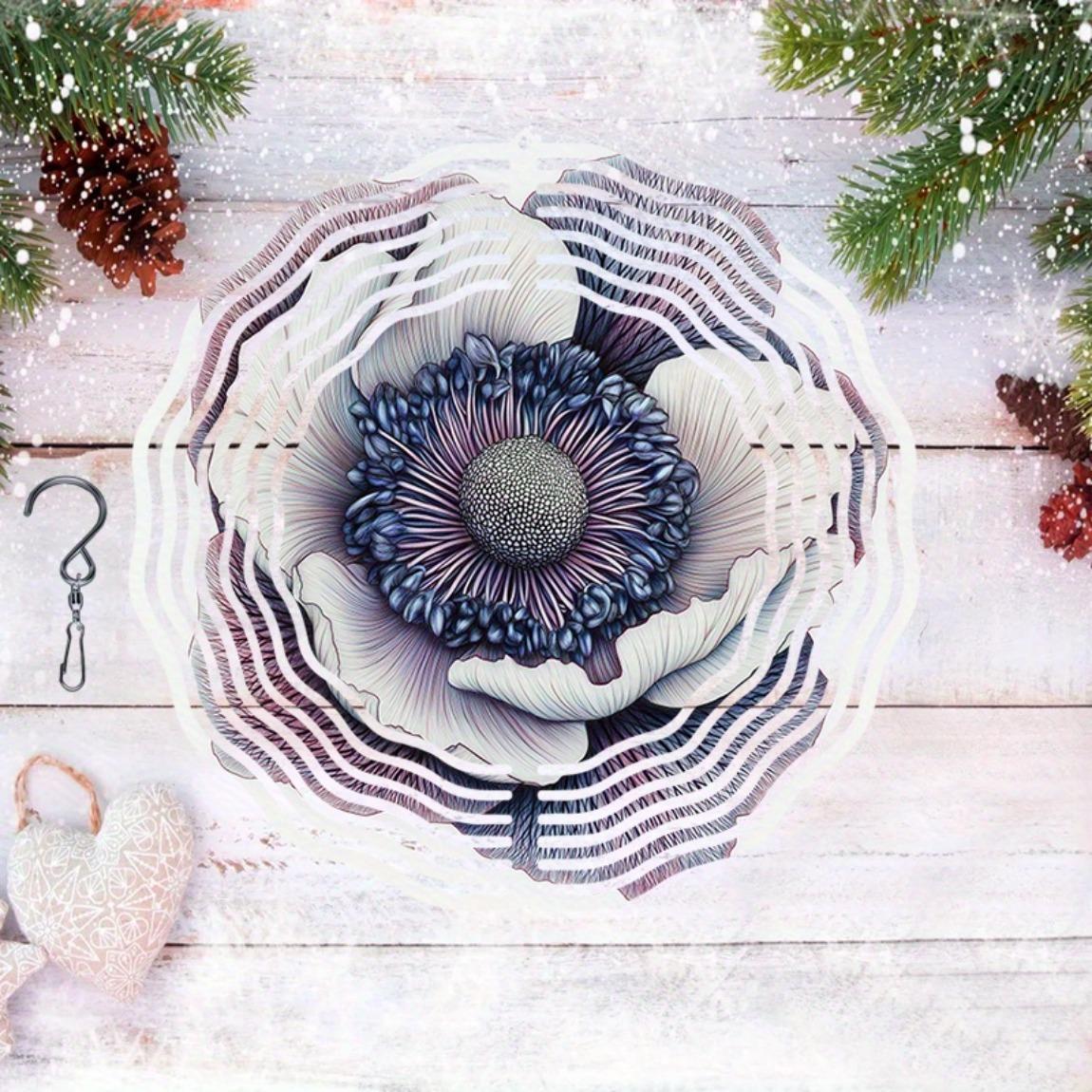 3D Metal Wind Spinner - Blooming Flower Pattern, Outdoor Garden Art Decor, High-Quality Dynamic Windmill Chime for Home & Yard 01A
3D Metal Wind Spinner - Blooming Flower Pattern, Outdoor Garden Art Decor, High-Quality Dynamic Windmill Chime for Home & Yard 01A