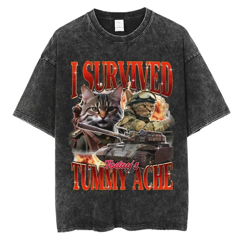Funny Cat Meme TShirt Vintage Washed Cotton Retro Harajuku Graphic Tee Streetwear Unisex Top S
Funny Cat Meme TShirt Vintage Washed Cotton Retro Harajuku Graphic Tee Streetwear Unisex Top S
