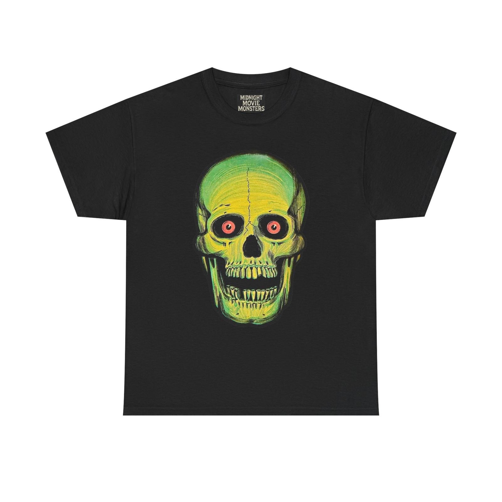 Green Skull Halloween Die-cut T-Shirt Unisex Heavy Cotton Tee Shirt Beistle XXXL
Green Skull Halloween Die-cut T-Shirt Unisex Heavy Cotton Tee Shirt Beistle XXXL