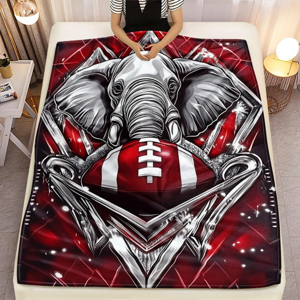1pc Red Retro Elephant American Football Portable Blanket-Lightweight Home Furnishings Bedding Blanket Suitable for Travel Camping Living Ro 150x200cm
1pc Red Retro Elephant American Football Portable Blanket-Lightweight Home Furnishings Bedding Blanket Suitable for Travel Camping Living Ro 150x200cm