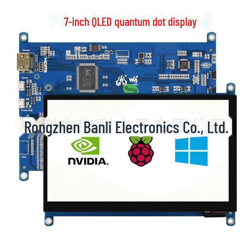 Raspberry Pi Jetson Nano 7 QLED capacitive touchscreen with superior color gamut compared to LCD. Waveshare
Raspberry Pi Jetson Nano 7 QLED capacitive touchscreen with superior color gamut compared to LCD. Waveshare