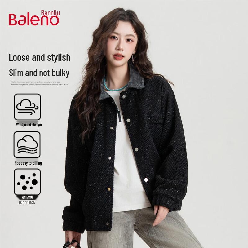 Baleno Women s Retro Silver Thread Lapel Jacket L
Baleno Women s Retro Silver Thread Lapel Jacket L