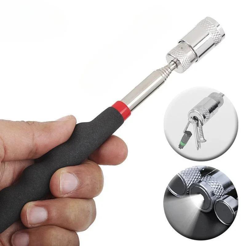 Magnetic Iron Suction Rod Retractable Long Pole Metal Picker with LED Light Strong Magnetic Metal Suction Pole Auto Repair Tool
Magnetic Iron Suction Rod Retractable Long Pole Metal Picker with LED Light Strong Magnetic Metal Suction Pole Auto Repair Tool
