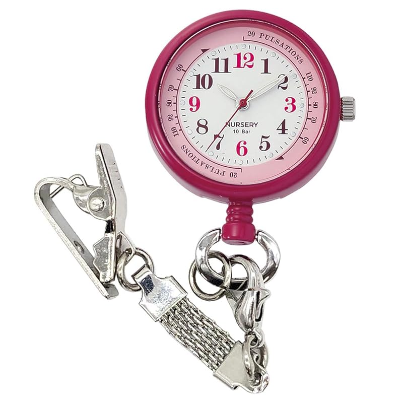 Nursery 3 types of chains nurse watch Luminous 10 atm waterproof upside down dial clock clip key ring chain reel nursing nurse goods burgundy 1133268A
Nursery 3 types of chains nurse watch Luminous 10 atm waterproof upside down dial clock clip key ring chain reel nursing nurse goods burgundy 1133268A