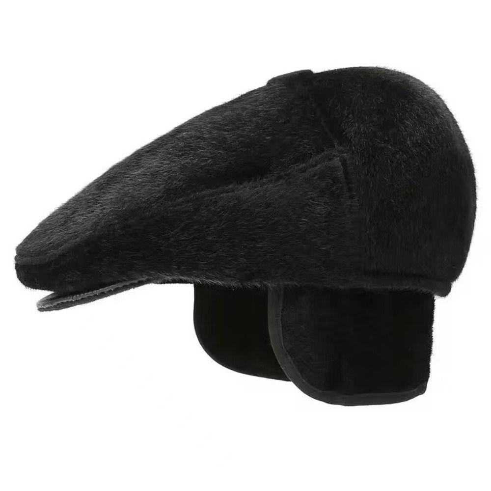 Warm Wool Cabbie Flat Cap Windproof Newsboy Hat Fashion Peaked Cap for Men чорний
Warm Wool Cabbie Flat Cap Windproof Newsboy Hat Fashion Peaked Cap for Men чорний