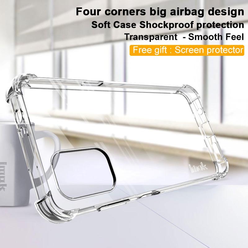 IMAK Airbag Drop-proof Case for Nokia G11/G21,Anti-scratch Wear-resistant Transparent Soft TPU Phone Cover with Screen Film Transparent
IMAK Airbag Drop-proof Case for Nokia G11/G21,Anti-scratch Wear-resistant Transparent Soft TPU Phone Cover with Screen Film Transparent