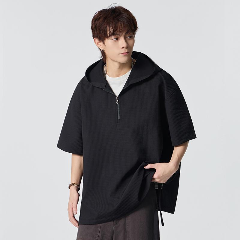Men s Waffle Knit Half Zip Oversized Polo - Casual Short Sleeve Top S чорний
Men s Waffle Knit Half Zip Oversized Polo - Casual Short Sleeve Top S чорний