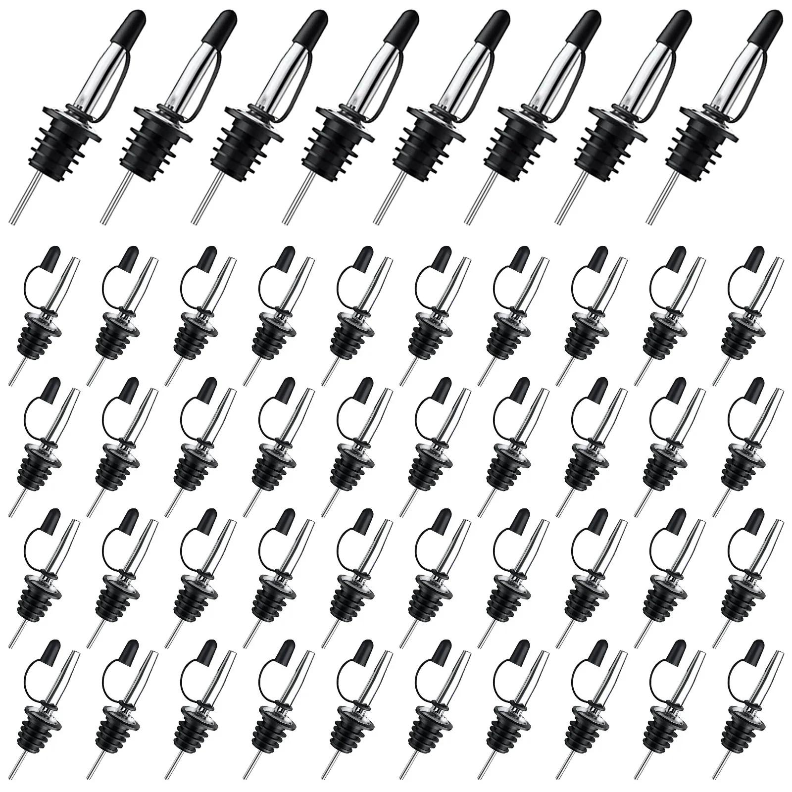 48 Pcs Wine Pourer Stainless Steel Liquor Bottle Pourer Speed Pourers Mouth with Tapered Mouth and Cap Kitchen Bar Accessories
48 Pcs Wine Pourer Stainless Steel Liquor Bottle Pourer Speed Pourers Mouth with Tapered Mouth and Cap Kitchen Bar Accessories