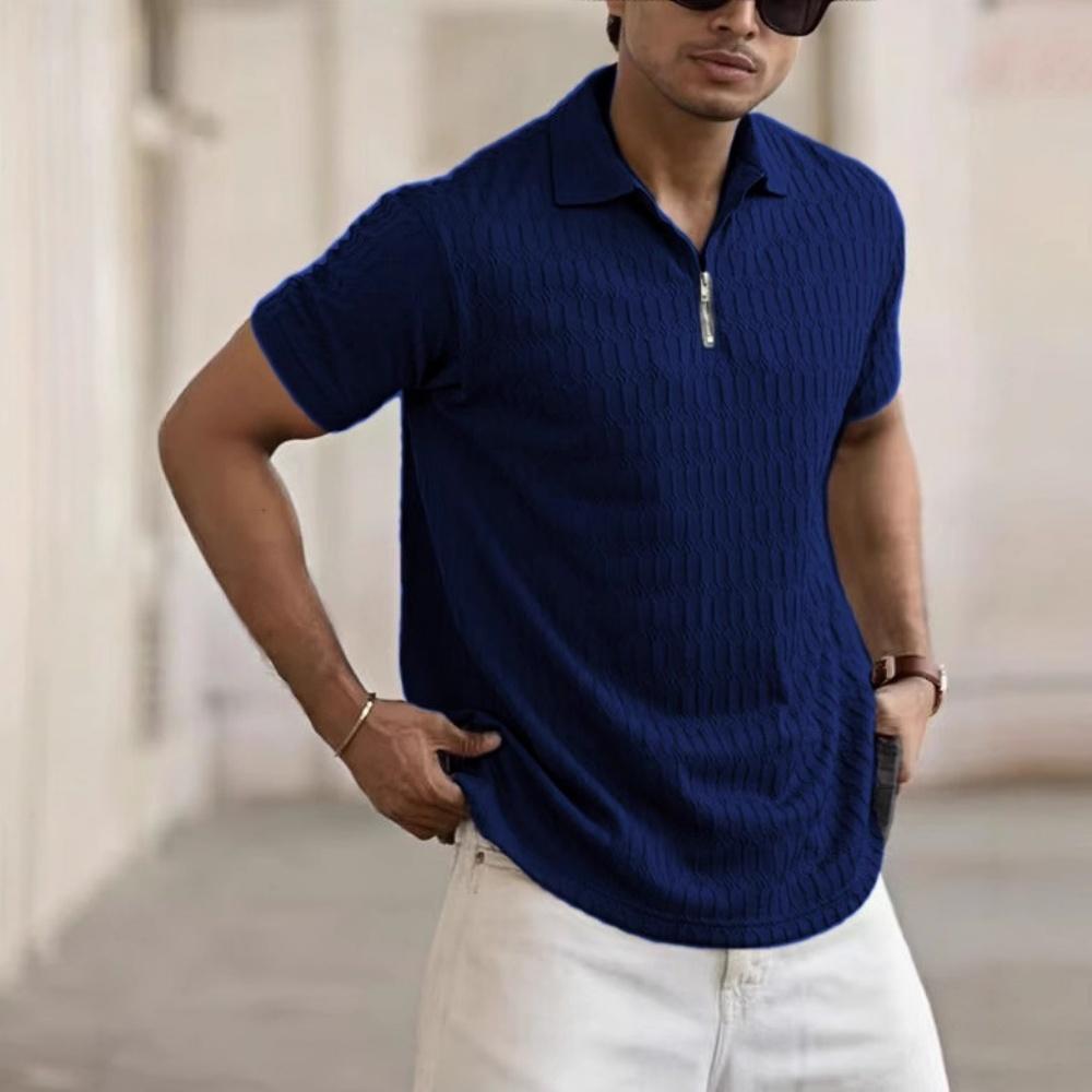 2026 New Men s Zipper Short-sleeved T-shirt, Fashionable Loose Texture Knitted Polo Shirt, Men s T-shirt, Breathable and Casual Short-sleeved 3XL темно-синього кольору
2026 New Men s Zipper Short-sleeved T-shirt, Fashionable Loose Texture Knitted Polo Shirt, Men s T-shirt, Breathable and Casual Short-sleeved 3XL темно-синього кольору