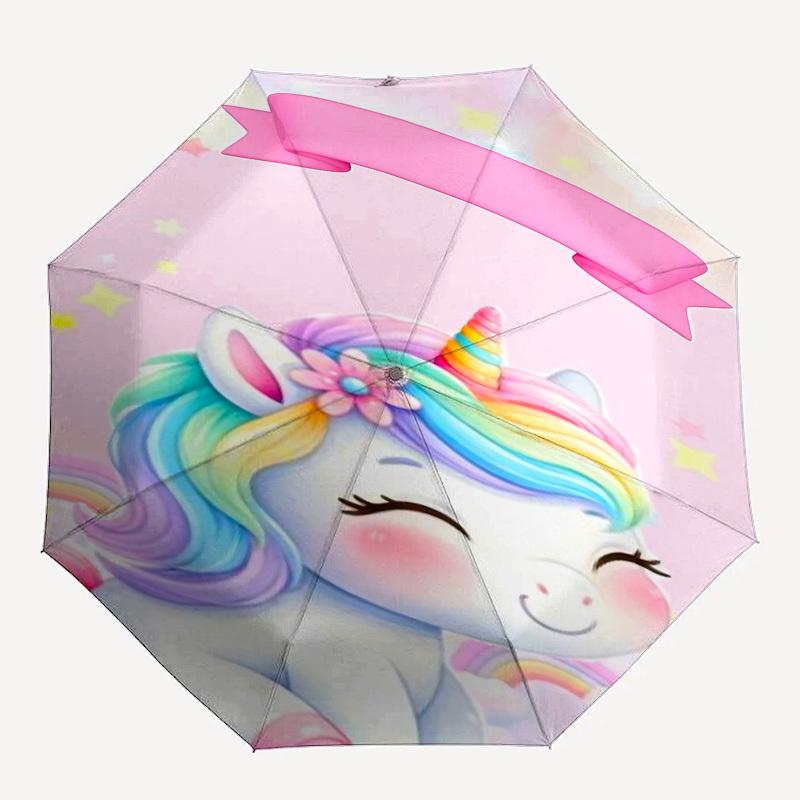 1pc Unicorn umbrella automatic open/close, 8-Rib Durable Frame, Compact Folding Design, Ideal Birthday/Holiday Gift 1120A
1pc Unicorn umbrella automatic open/close, 8-Rib Durable Frame, Compact Folding Design, Ideal Birthday/Holiday Gift 1120A